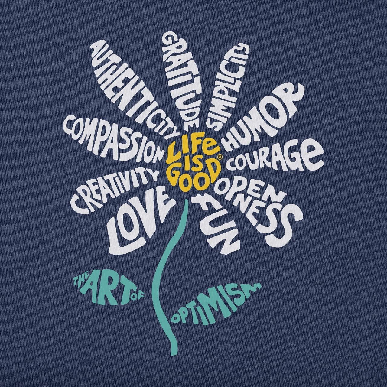 Life is Good Women's Crusher Tee, Short Sleeve Cotton Graphic T-Shirts, Superpower Daisy