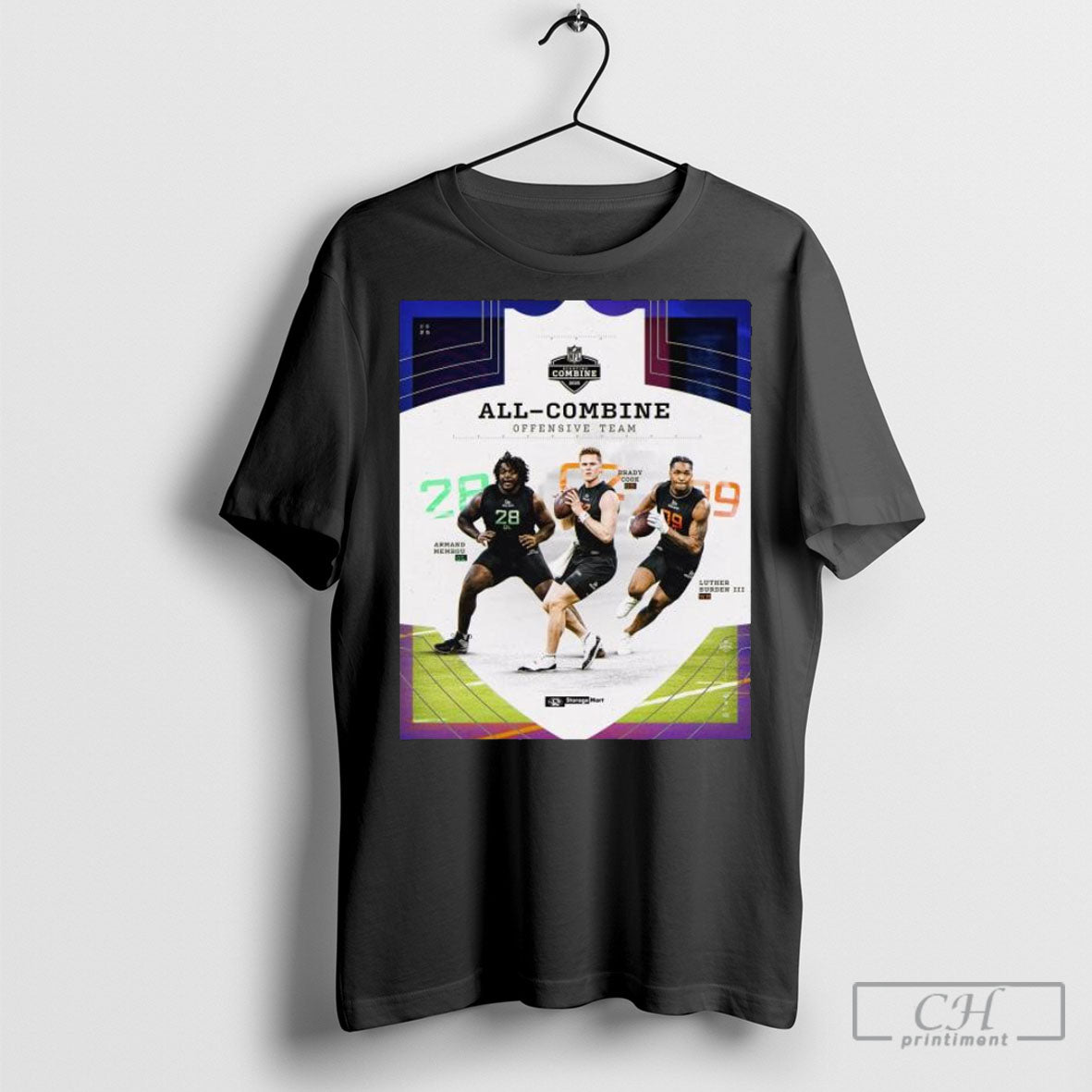 Official Armand Membou Brady Cook Luther Burden Iii Missouri Tigers Nfl Scouting Combine 2025 All Combine Offensive Team T Shirt Sweatshirt