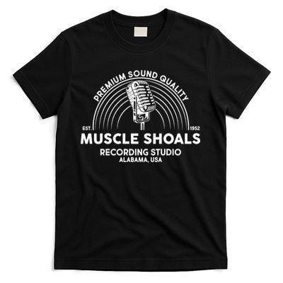 Retro Muscle Shoals Recording Studio Alabama Usa Logo T-Shirt