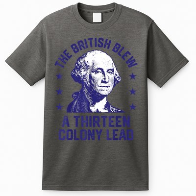 The British Blew A 13 Colony Lead Retro Us George Washington T-Shirt