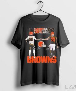 Greg Newsome II And Joe Thomas Legends Cleveland Browns T Shirt